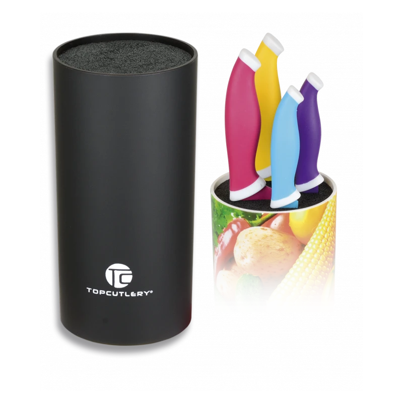 Bloc Couteaux ABS Noir Top Cutlery 3 Bloc Couteaux ABS Noir Top Cutlery