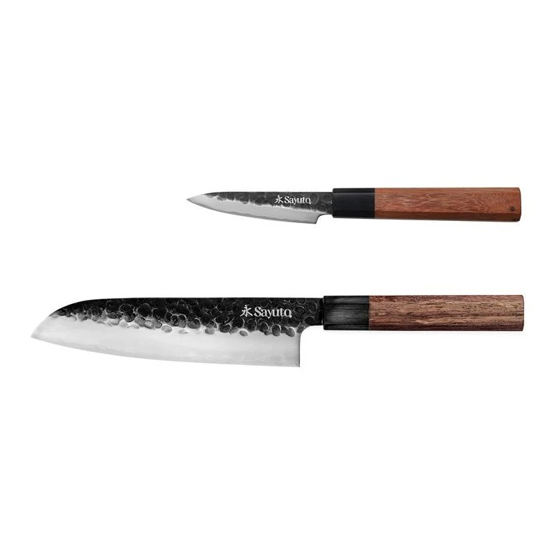 Coffret 2 Couteaux Sayuto Sequoia San Maï - Santoku Office 3 Coffret 2 Couteaux Sayuto Sequoia San Maï - Santoku Office