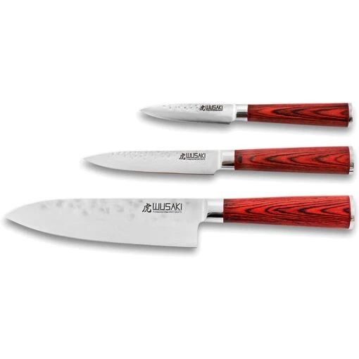 Coffret 3 Couteaux Wusaki Pakka X50 - Santoku, Universel Et Office 6 Coffret 3 Couteaux Wusaki Pakka X50 - Santoku, Universel Et Office -Couteaux Série Boutique coffret 3 couteaux wusaki pakka x50 santoku universel et office