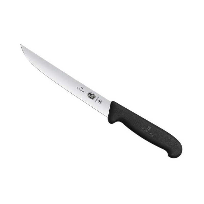 Couteau à Découper Victorinox Noir Lame étroite 18cm 3 Couteau à Découper Victorinox Noir Lame étroite 18cm