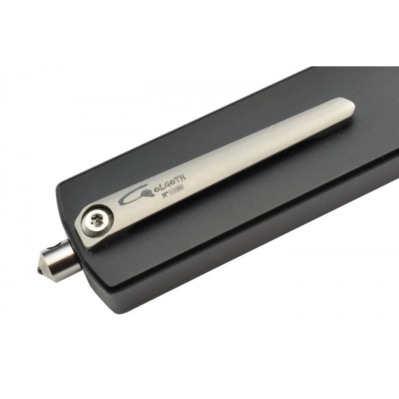 Couteau Automatique OTF Golgoth G12G Glaive D2/alu Noir 5 Couteau Automatique OTF Golgoth G12G Glaive D2/alu Noir – Image 4