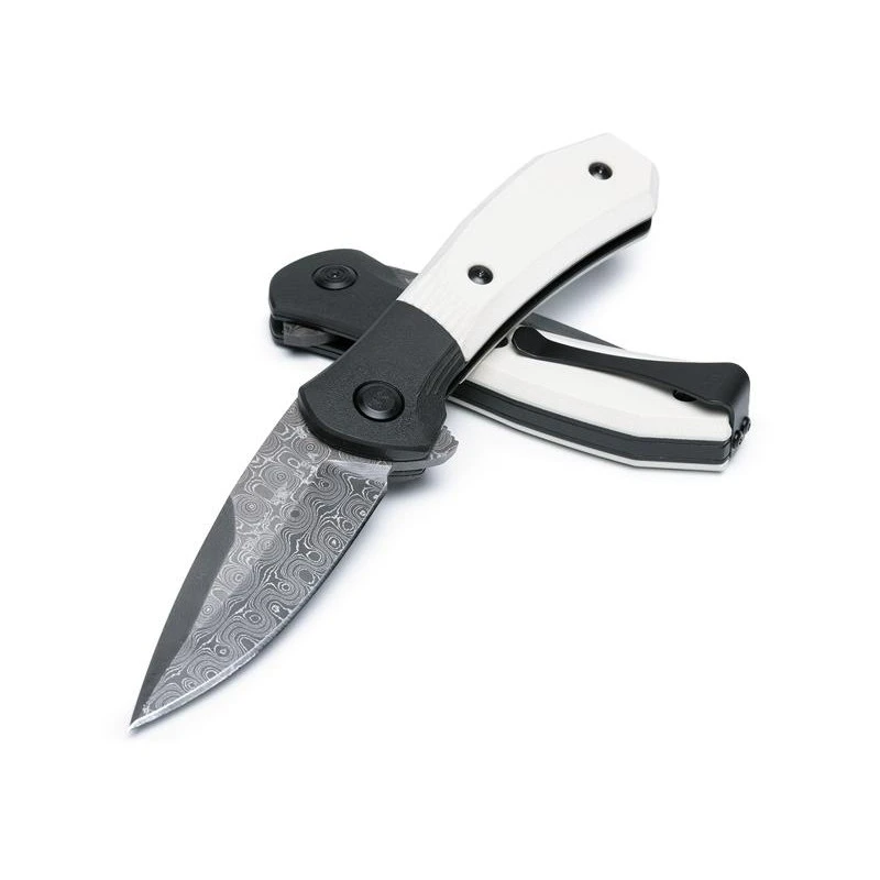 Couteau Buck Paradigm G10 Ivoire/Damas 3 Couteau Buck Paradigm G10 Ivoire/Damas