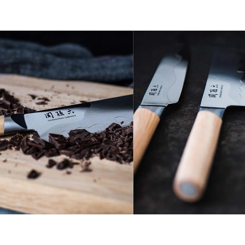 Couteau Nakiri Kai 16,5cm Seki Magoroku Composite Inox 5 Couteau Nakiri Kai 16,5cm Seki Magoroku Composite Inox – Image 3