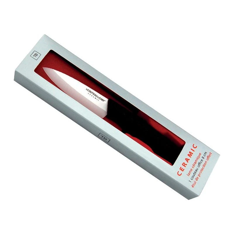Couteau Office Céramique Blanche 8cm - TB 4 Couteau Office Céramique Blanche 8cm - TB – Image 2