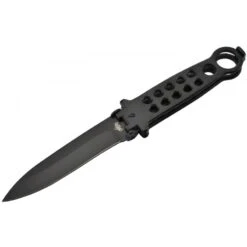 Nouvelles versions 7 Couteau Papillon à Ouverture Latérale En Acier Noir - Mtech