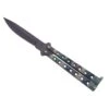 Couteau Papillon Keen Blades - Manche Camouflage 12.5cm à Trous 1 Couteau Papillon Keen Blades - Manche Camouflage 12.5cm à Trous -Couteaux Série Boutique couteau papillon keen blades manche camouflage 125cm a trous