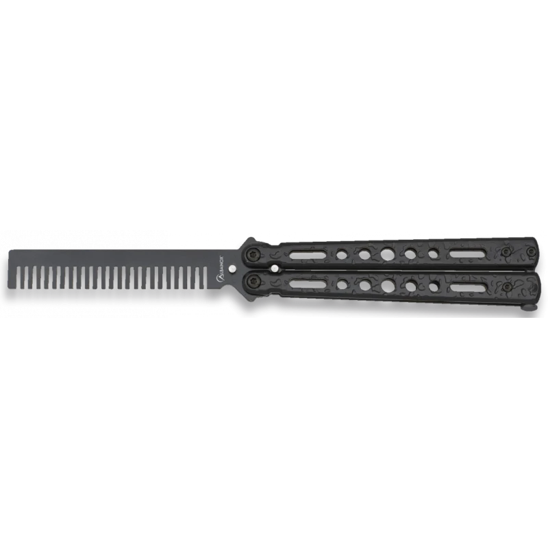 Couteau Papillon Peigne Noir 3 Couteau Papillon Peigne Noir