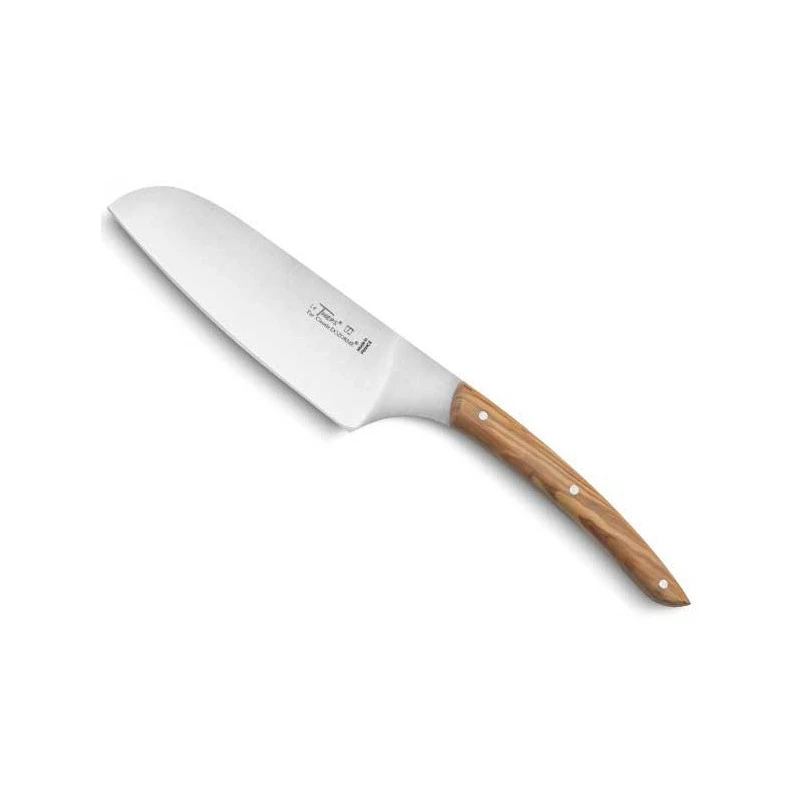 Couteau Santoku Claude Dozorme Cuisine Au Quotidien 13cm Olivier 3 Couteau Santoku Claude Dozorme Cuisine Au Quotidien 13cm Olivier
