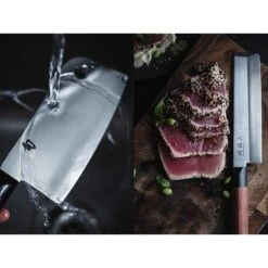 Couteau Santoku Kai Seki Magoroku Redwood 17cm -Couteaux Série Boutique couteau santoku kai seki magoroku redwood 17cm 2