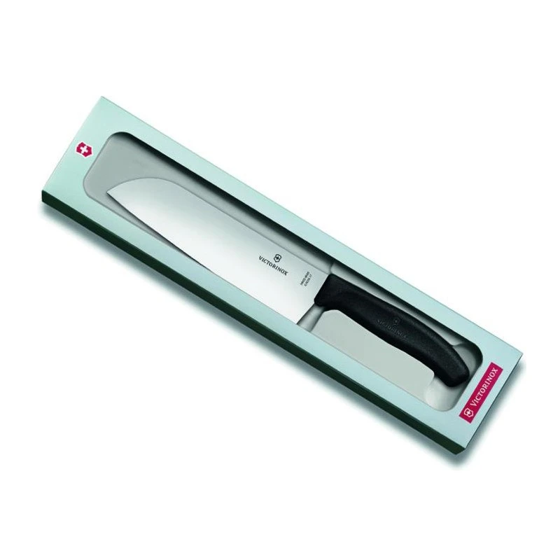 Couteau Santoku Victorinox SwissClassic 17cm Noir En Boîte Cadeau 3 Couteau Santoku Victorinox SwissClassic 17cm Noir En Boîte Cadeau